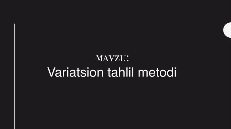 Variatsion taxlil