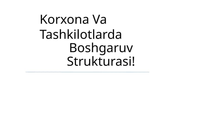 Tashkiliy ierarxiya