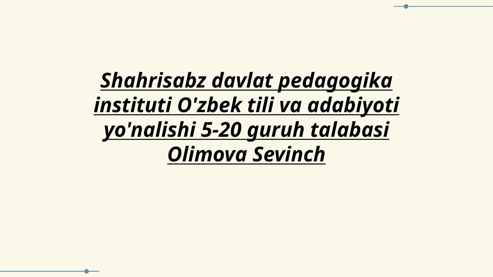 Navaoy tu'ylarini sharhlash