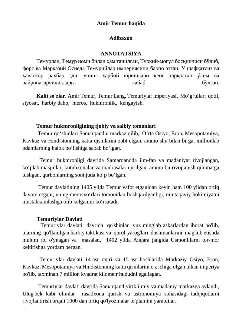 Temuriylar Davlati