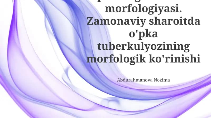 O'pkaning funksional morfologiyasi
