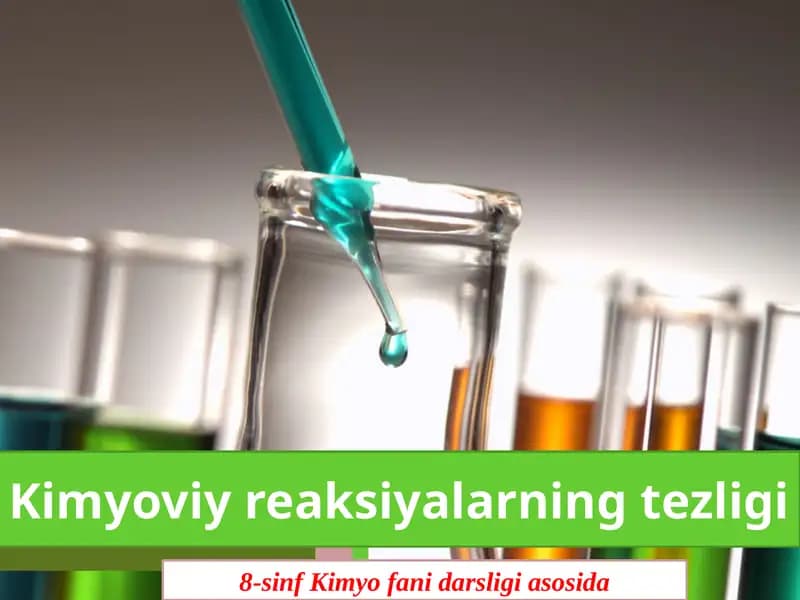 Kimyoviy reaksiyalarning tezligi