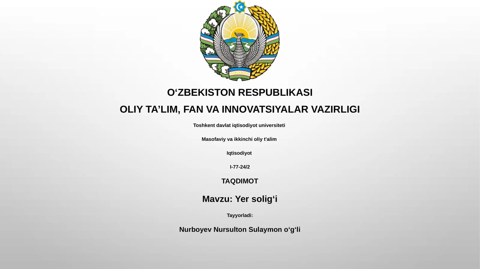 Yer solig‘i