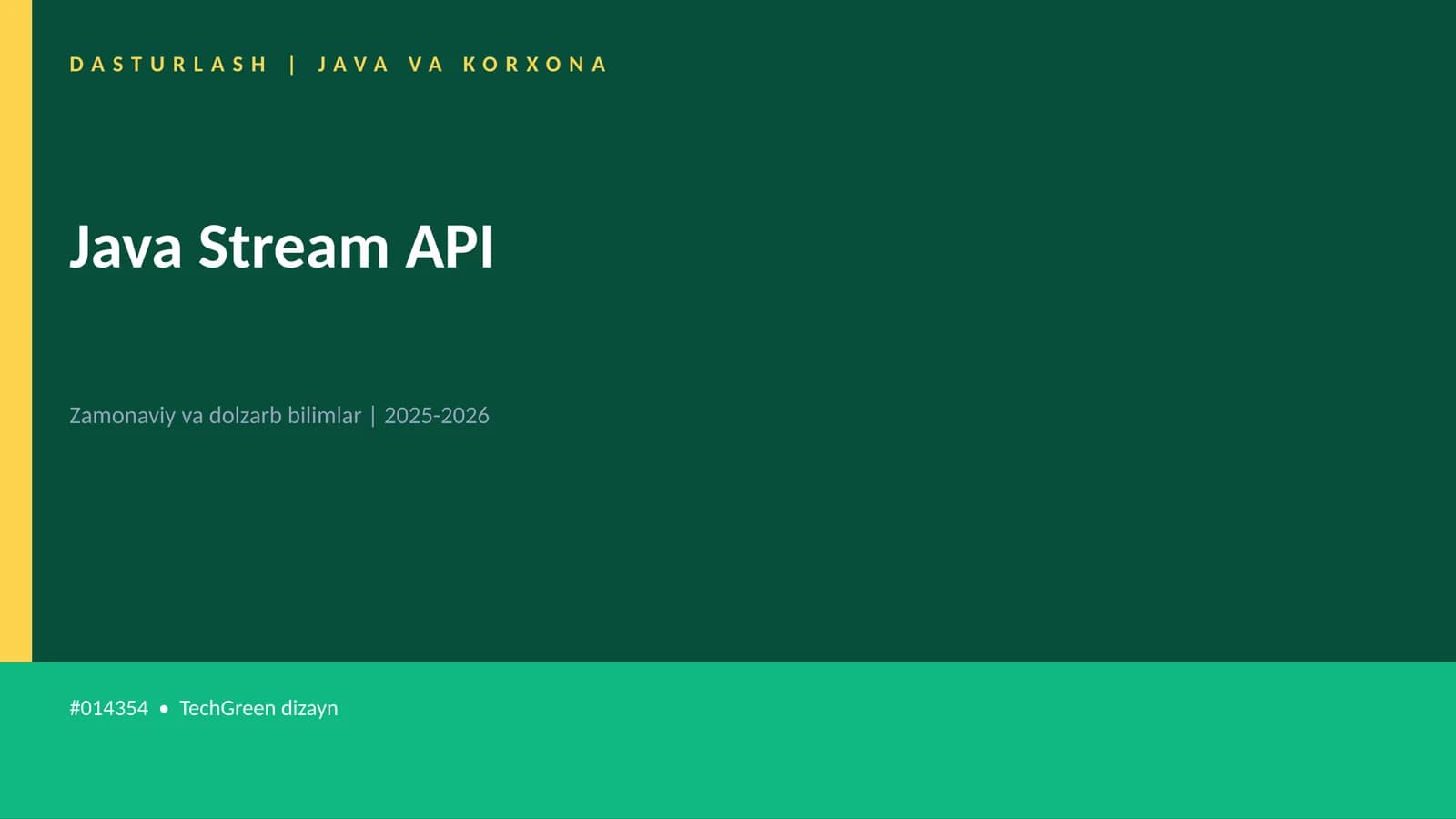 Java Stream API