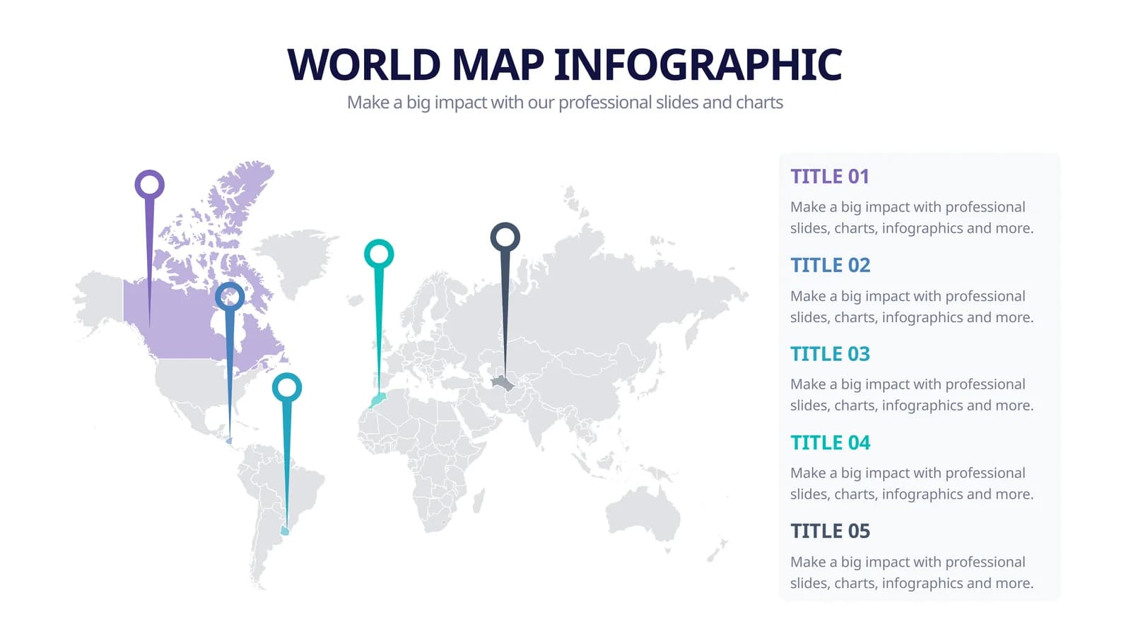 WORLD MAP INFOGRAPHIC