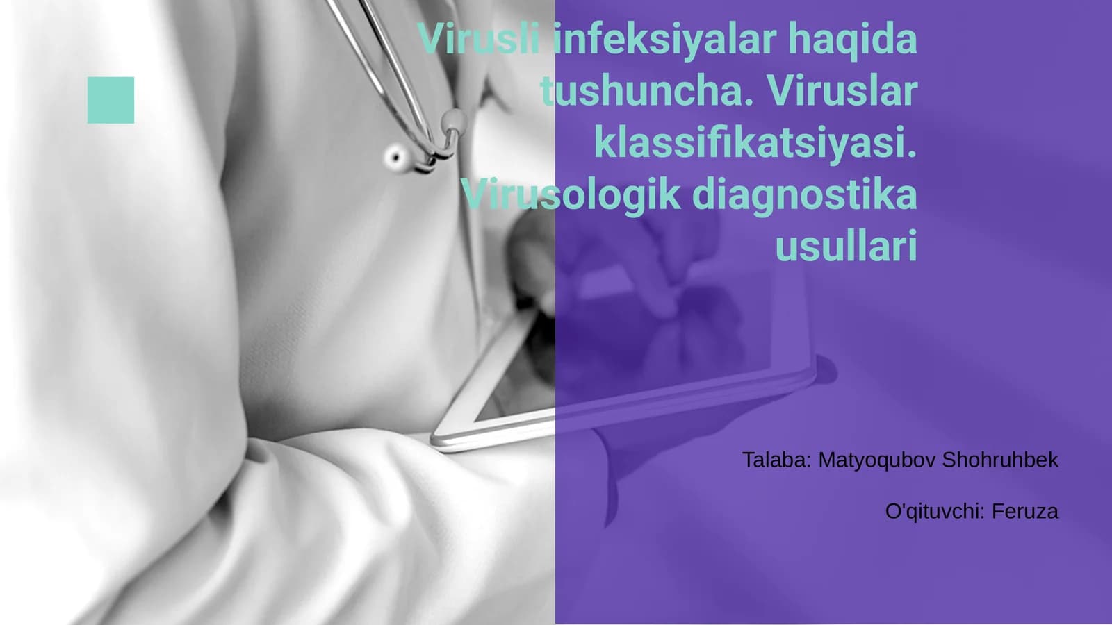 Virusli infeksiyalar haqida tushuncha
