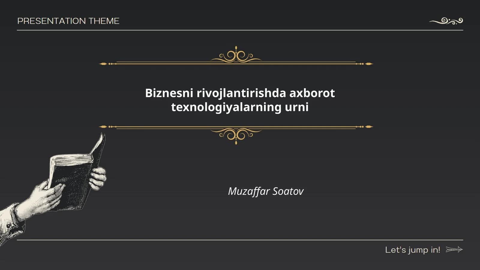 Biznesni rivojlantirishda axborot texnologiyalarning urni