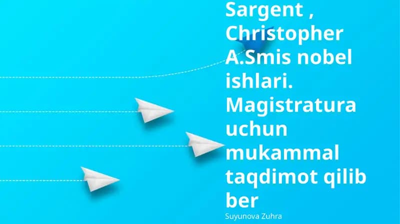 Magistratura uchun mukammal taqdimot
