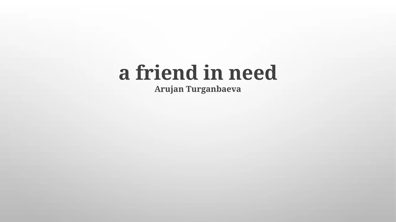 Defining Friendship