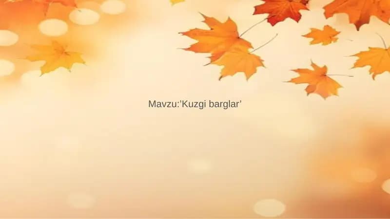 Kuzgi barglar