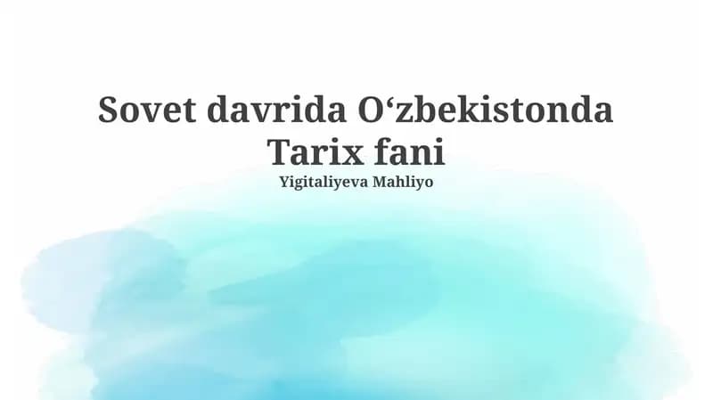 Xrushchev davri va uning islohotlari