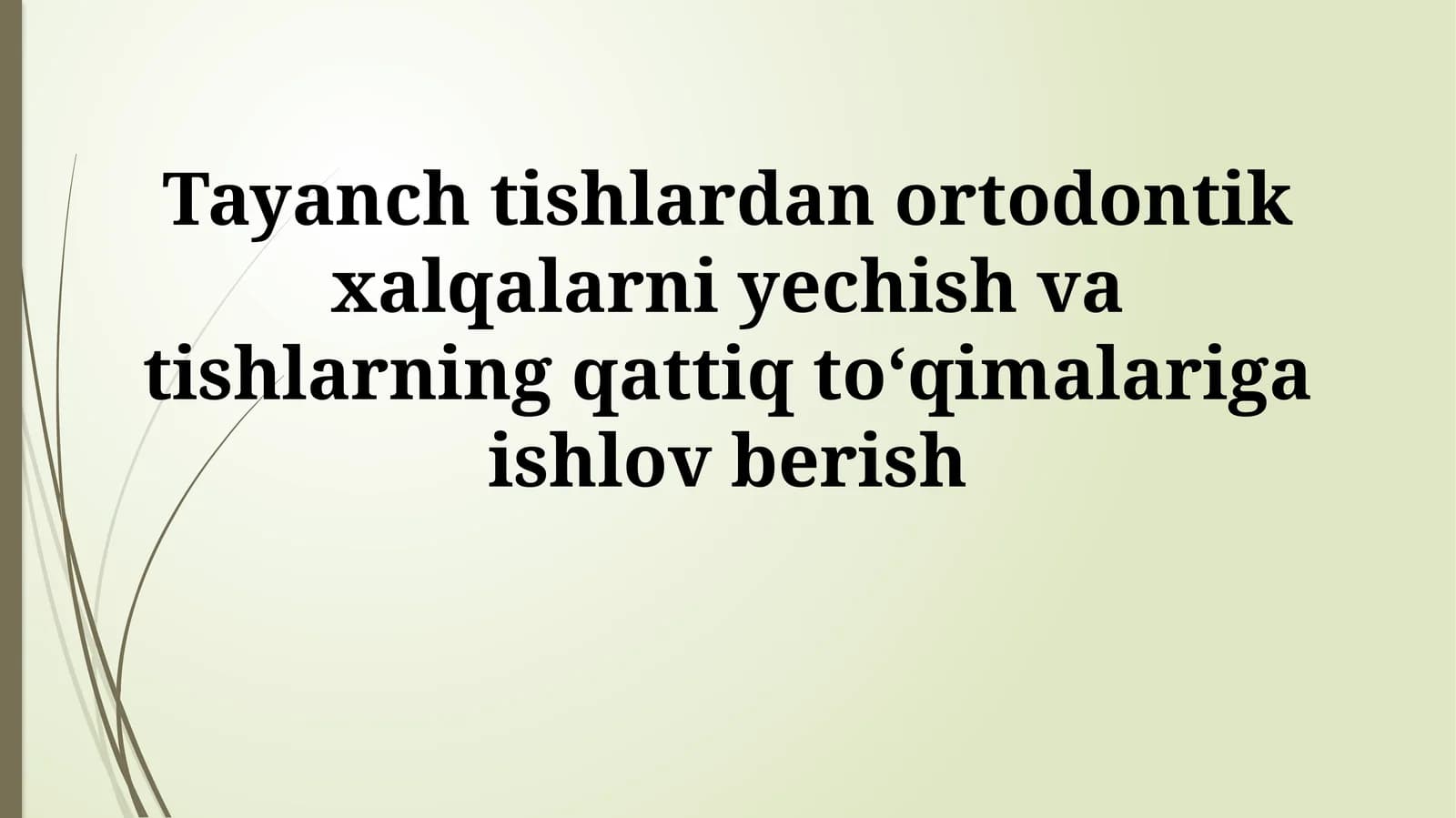 Ortodontik halqalar va breketlar