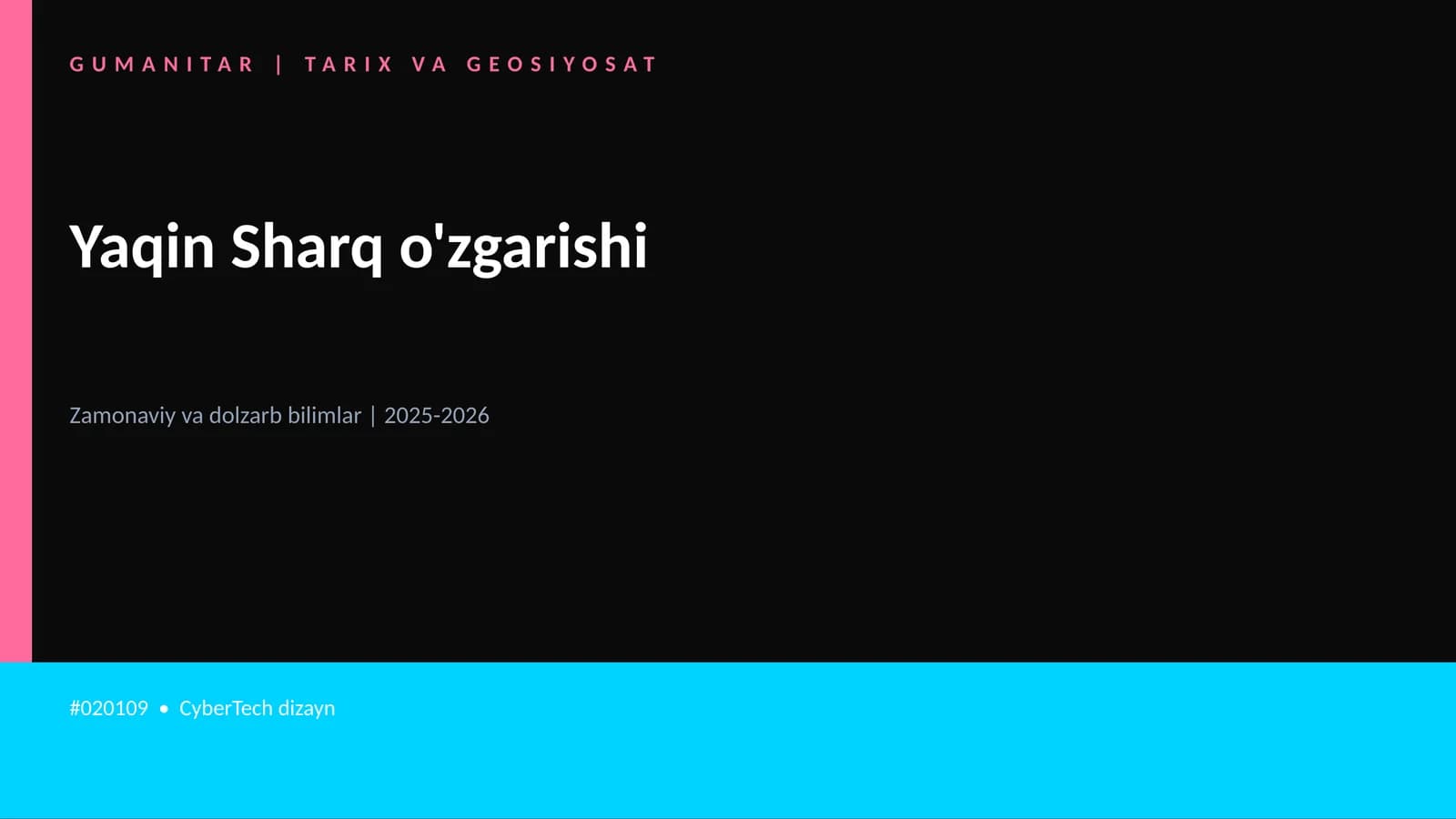 Yaqin Sharq o'zgarishi