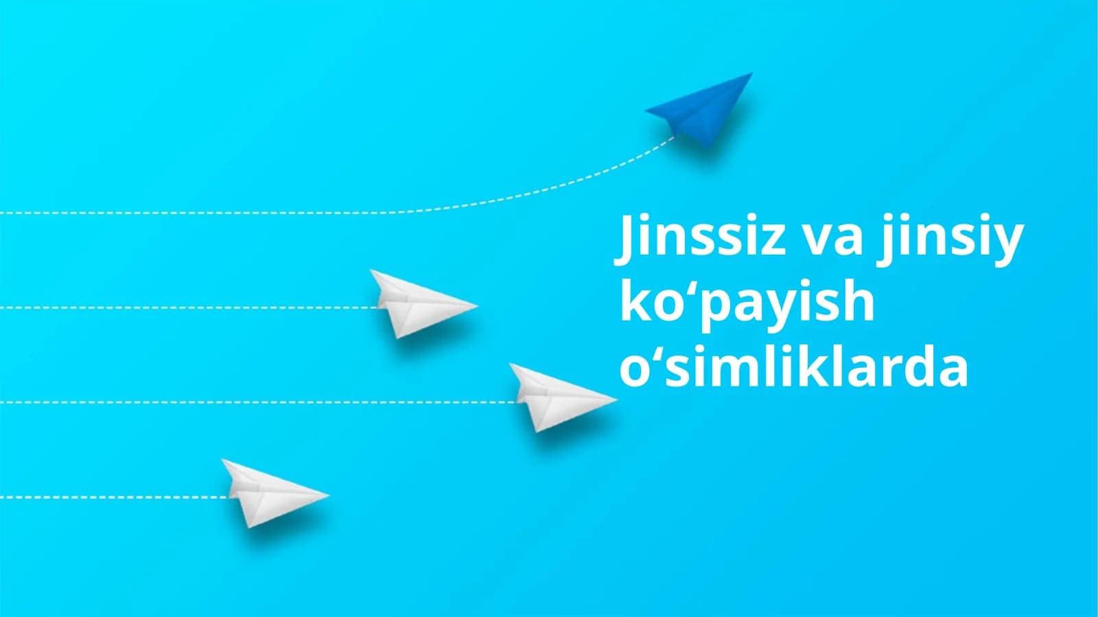Jinssiz va jinsiy koʻpayish oʻsimliklarda