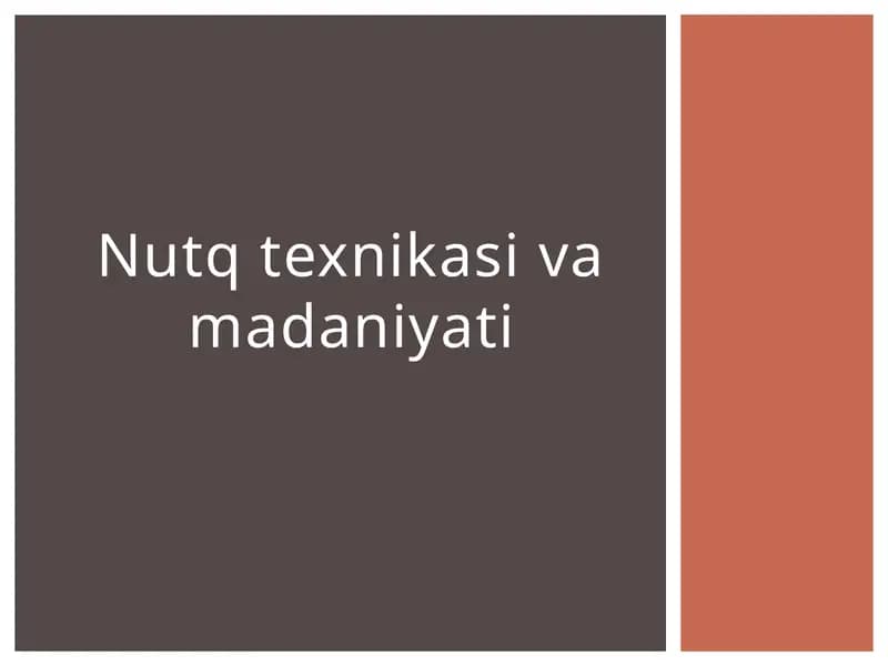 Nutq texnikasi