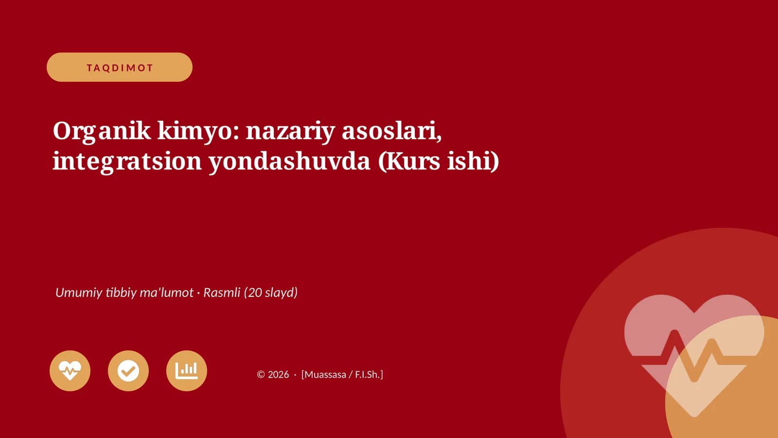 Organik kimyo: nazariy asoslari, integratsion yondashuvda