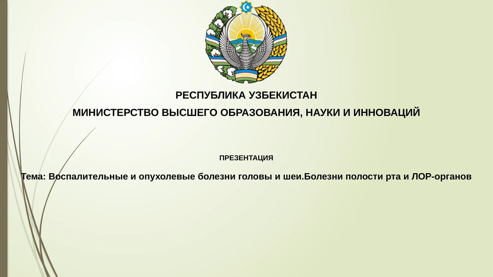 Воспалительные и опухолевые заболевания головы и шеи