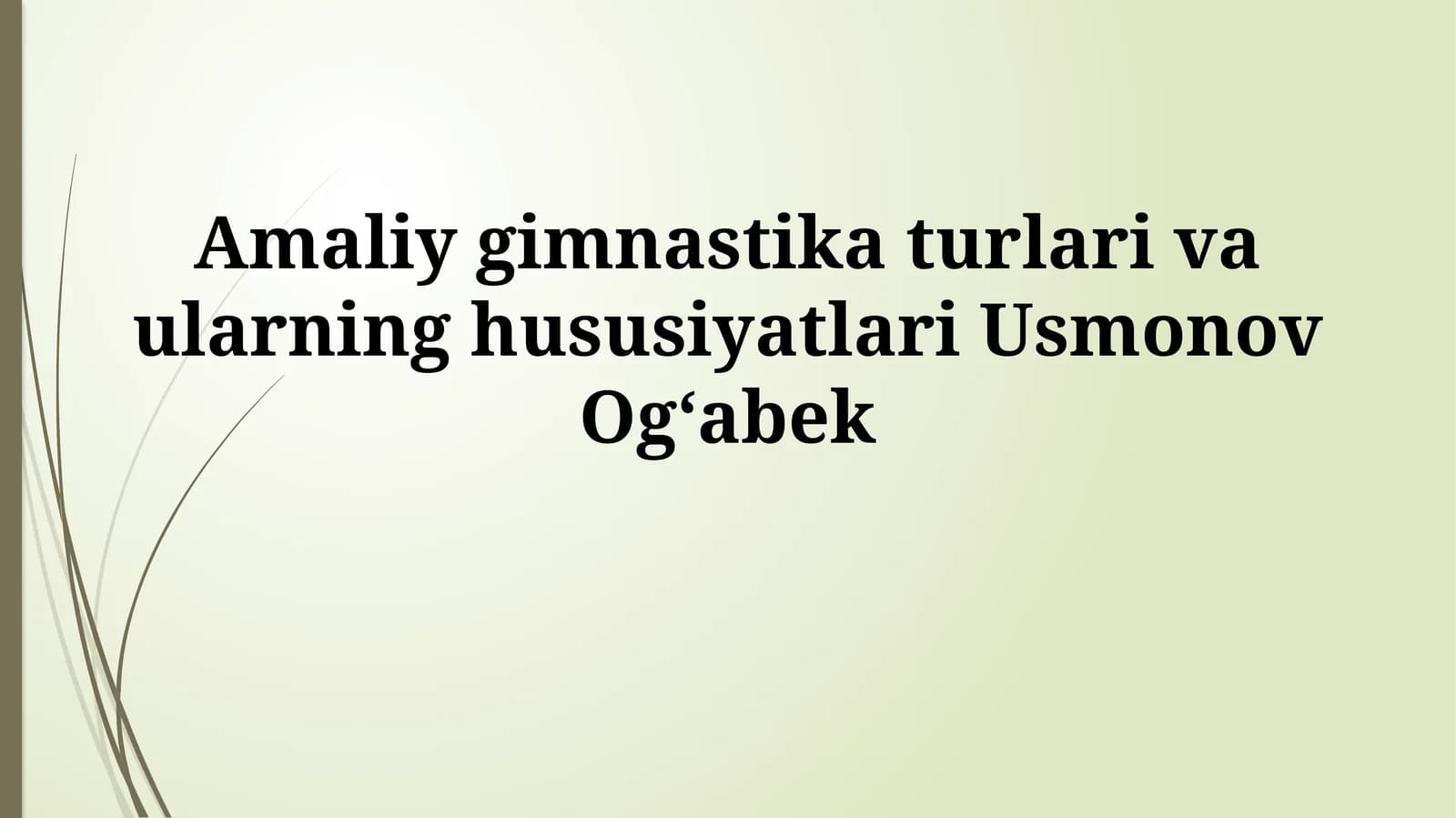 Sport gimnastikasi mashg'ulotlari Toshkentdagi ixtisoslashtirilgan sport maktablarida