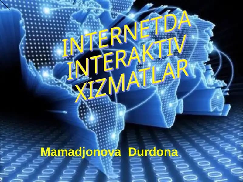 Interaktiv xizmatlar