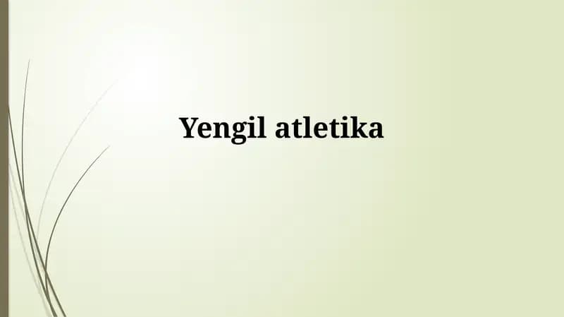Yengilatletika