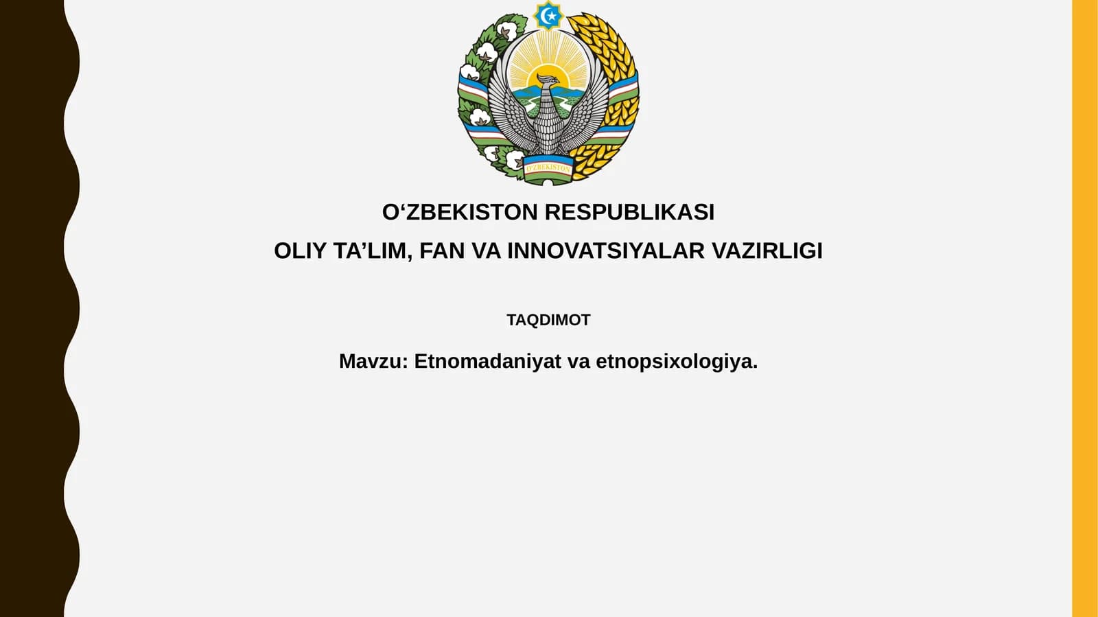Etnomadaniyat va etnopsixologiya