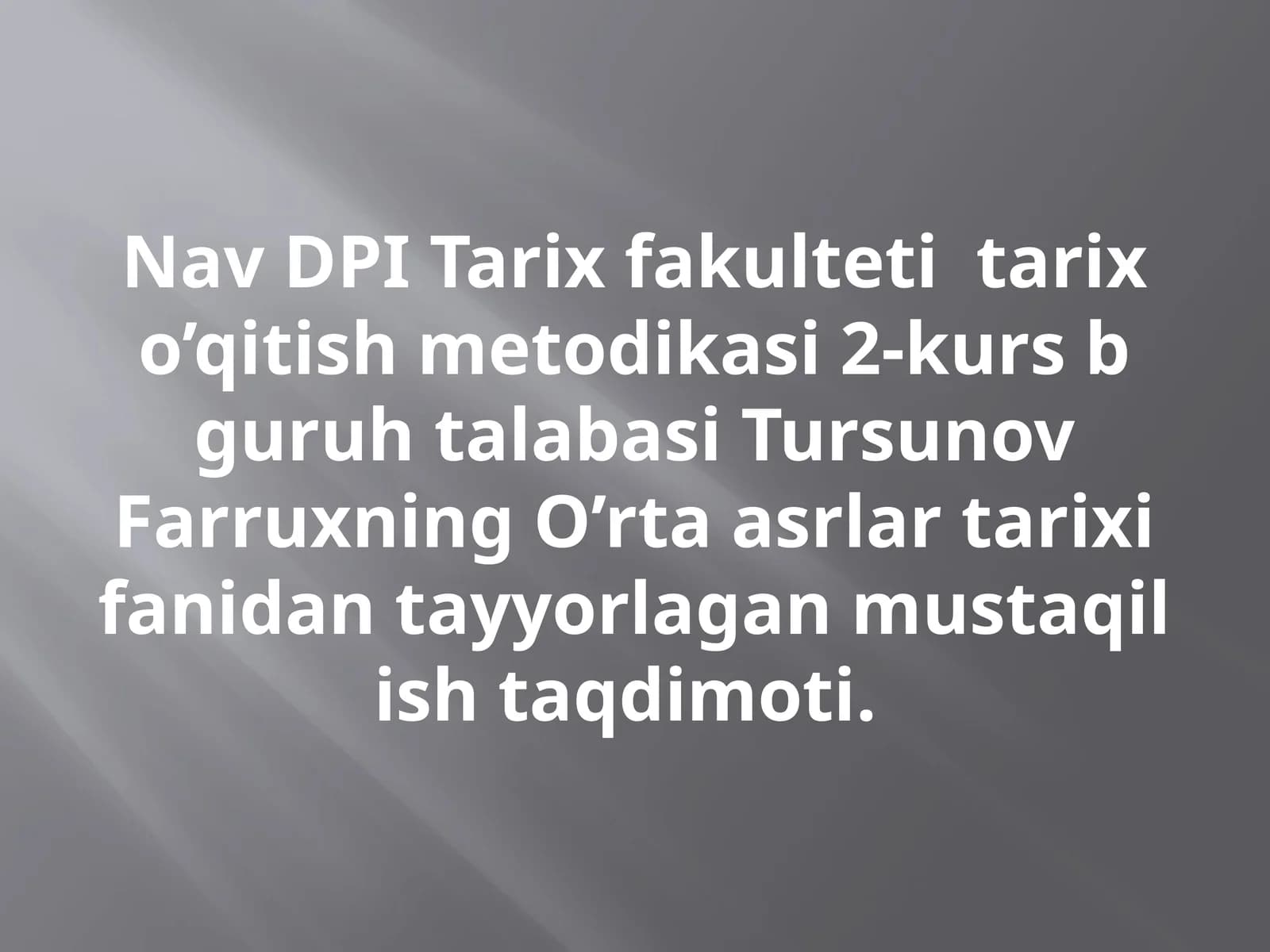 O’rtaasrlarda G'arbiyyevropa shaharlarida hunarmandchilik sexlari