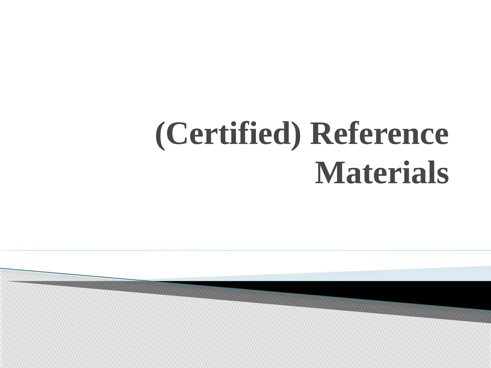 Reference MaterialDefinition