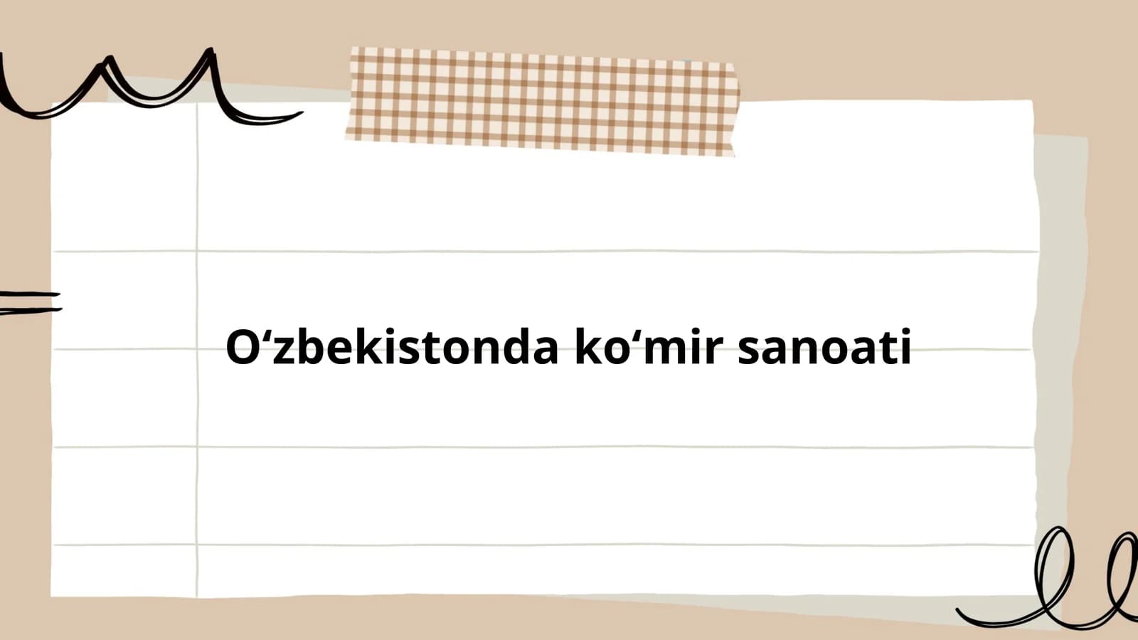 Oʻzbekistonda koʻmir sanoati