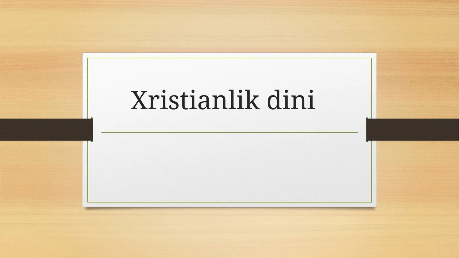 Xristianlik dini
