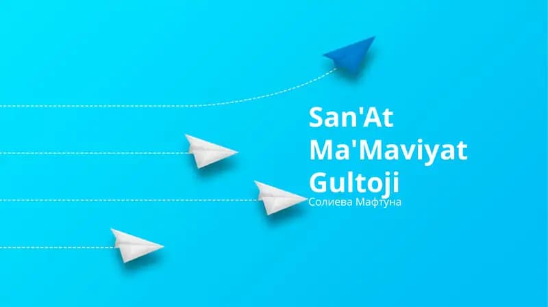 San'At Ma'Maviyat Gultoji