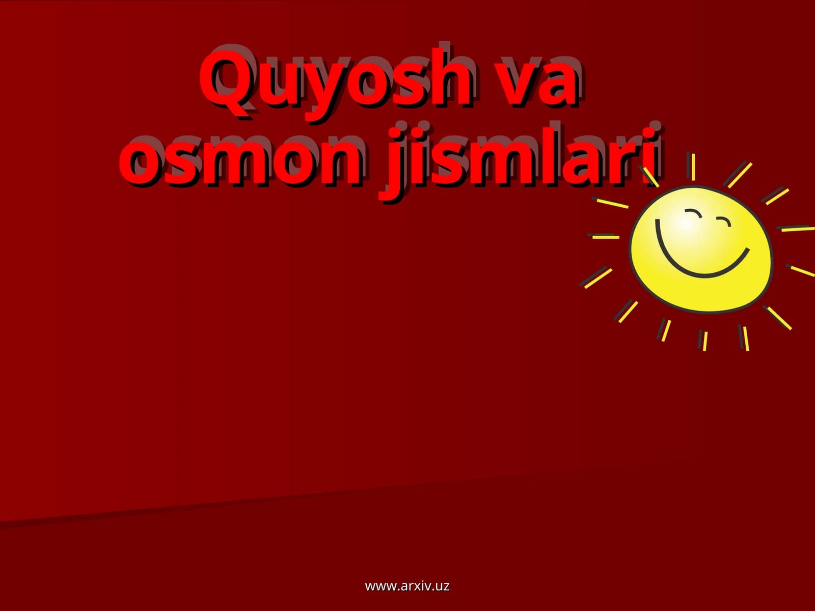 Quyosh va osmon jismlari