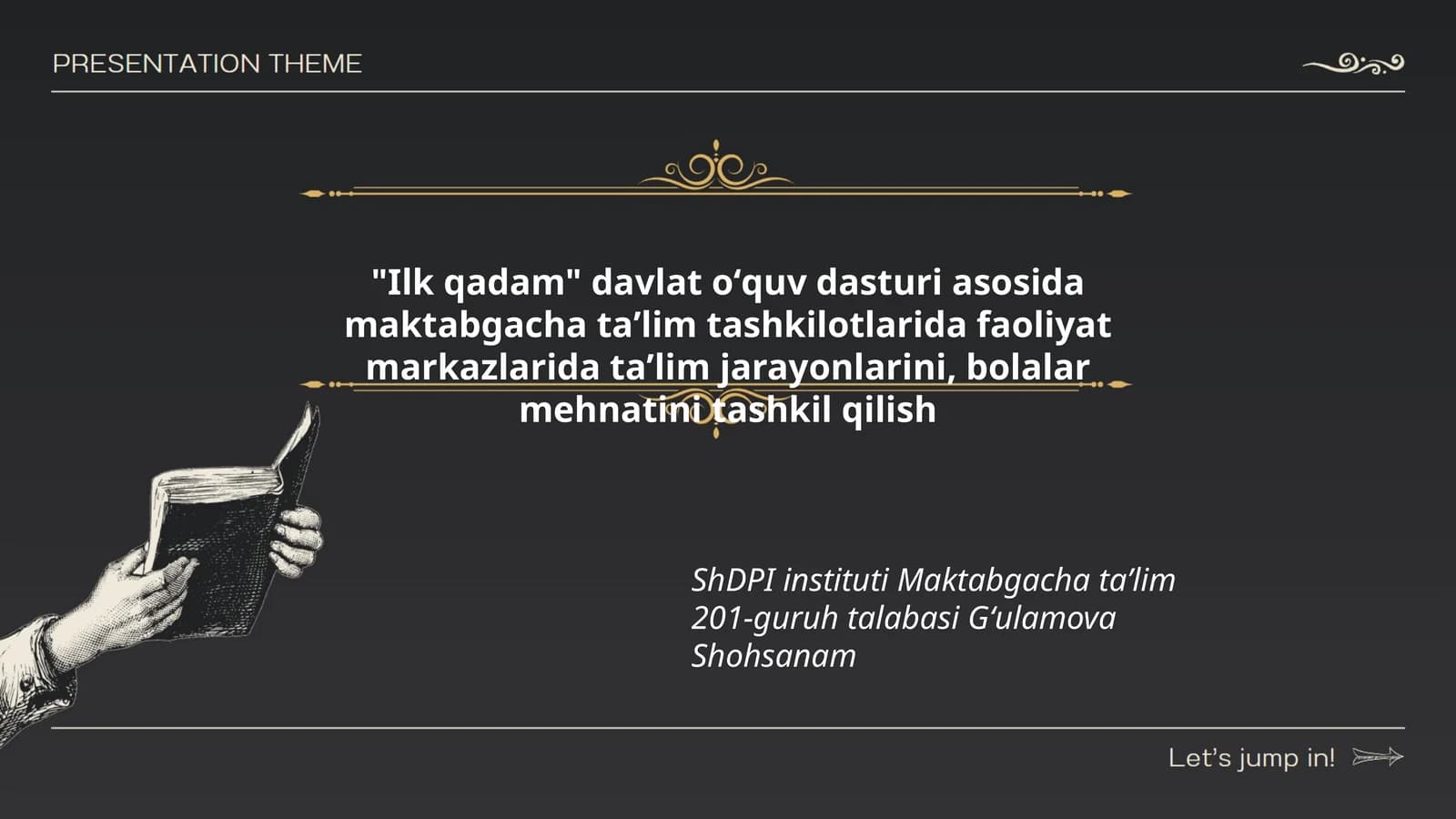 Ilk qadam davlat oʻquv dasturi