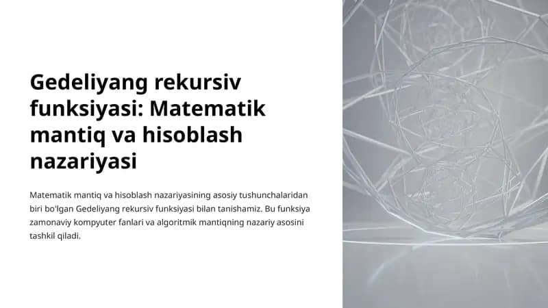 Gedeliyang rekursiv funksiyasi