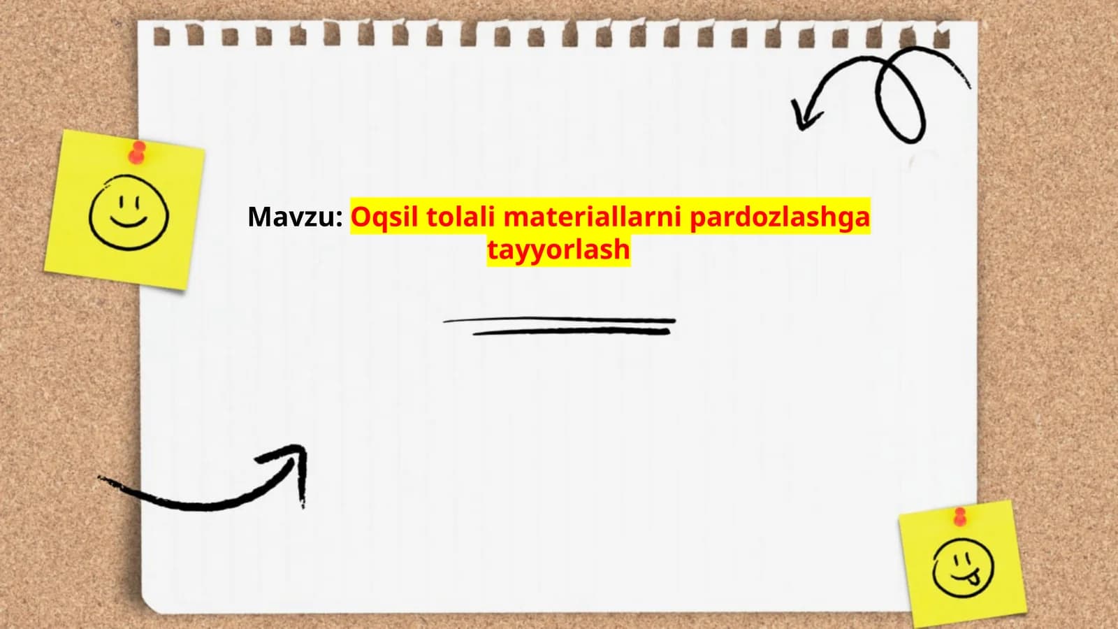 Oqsil tolali materiallarni pardozlashga tayyorlash