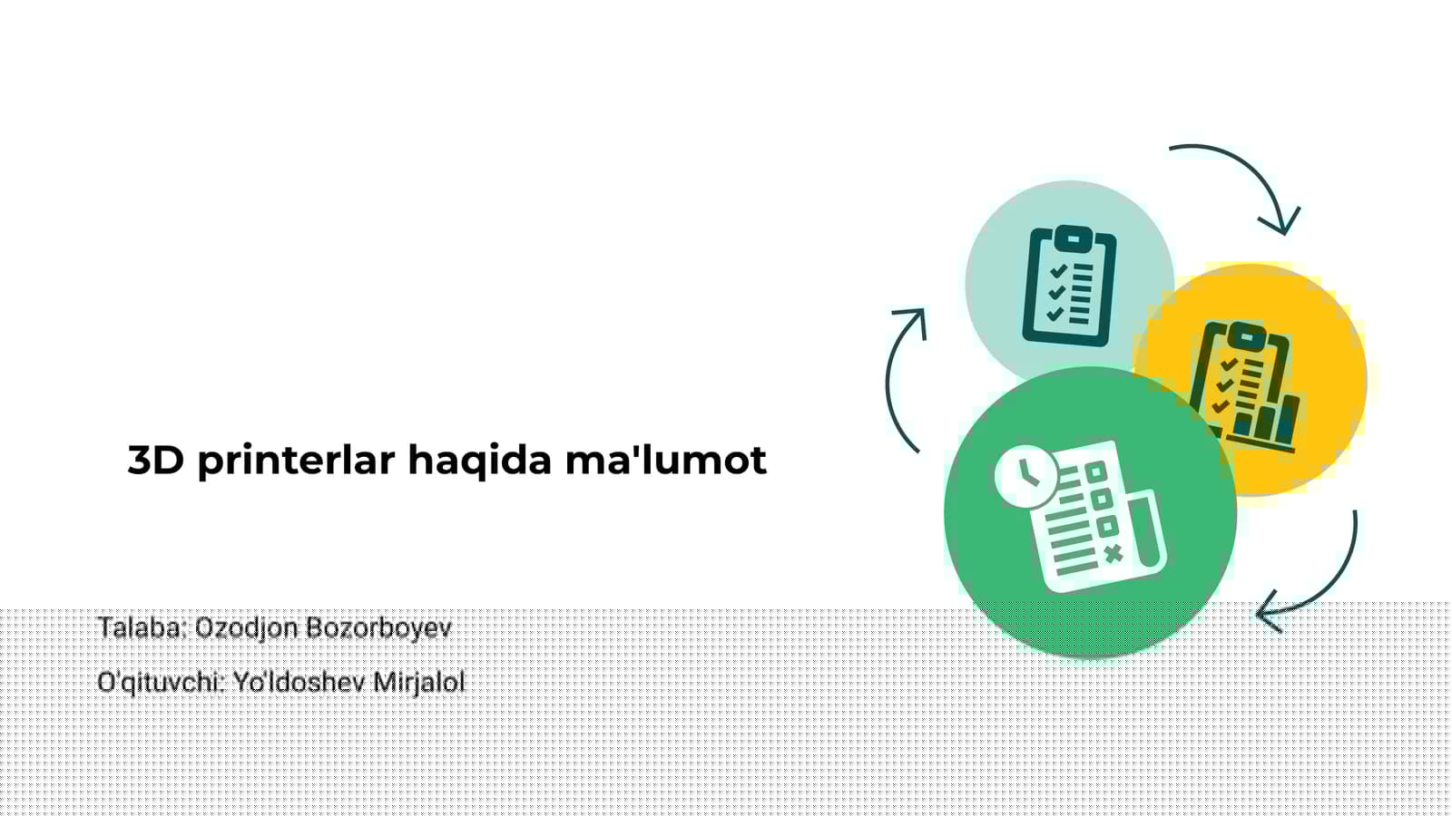 3D printerlar haqida ma'lumot