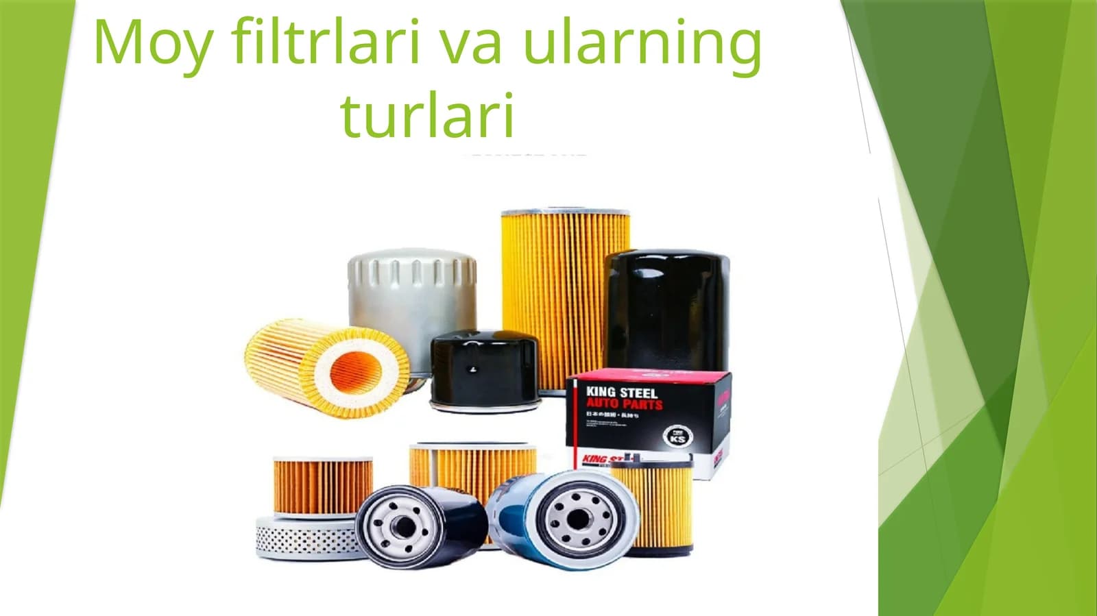 Moy filtrlari va ularning turlari