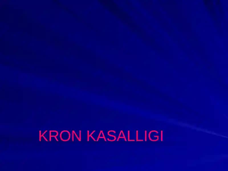 Kron kasalligi