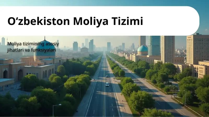 O‘zbekiston Moliya Tizimi