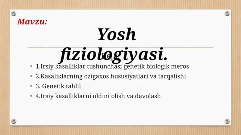 Irsiykasalliklartushunchasigenetikbiologikmeros