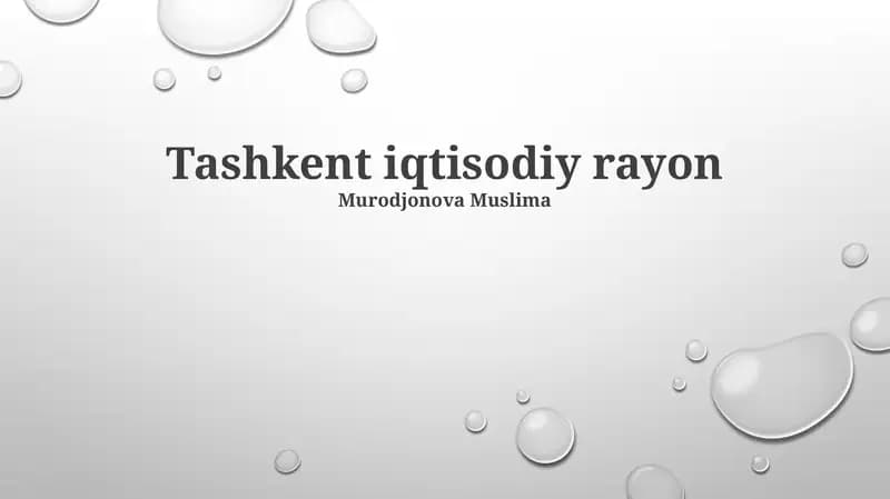 Investitsiya va Hamkorlik Imkoniyatlari