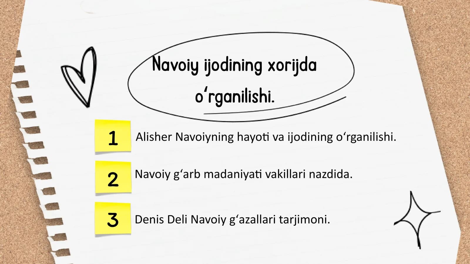 Navoiy ijodining xorijda oʻrganilishi.