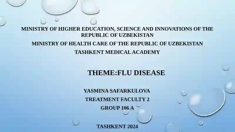 Influenza (Flu) Treatment