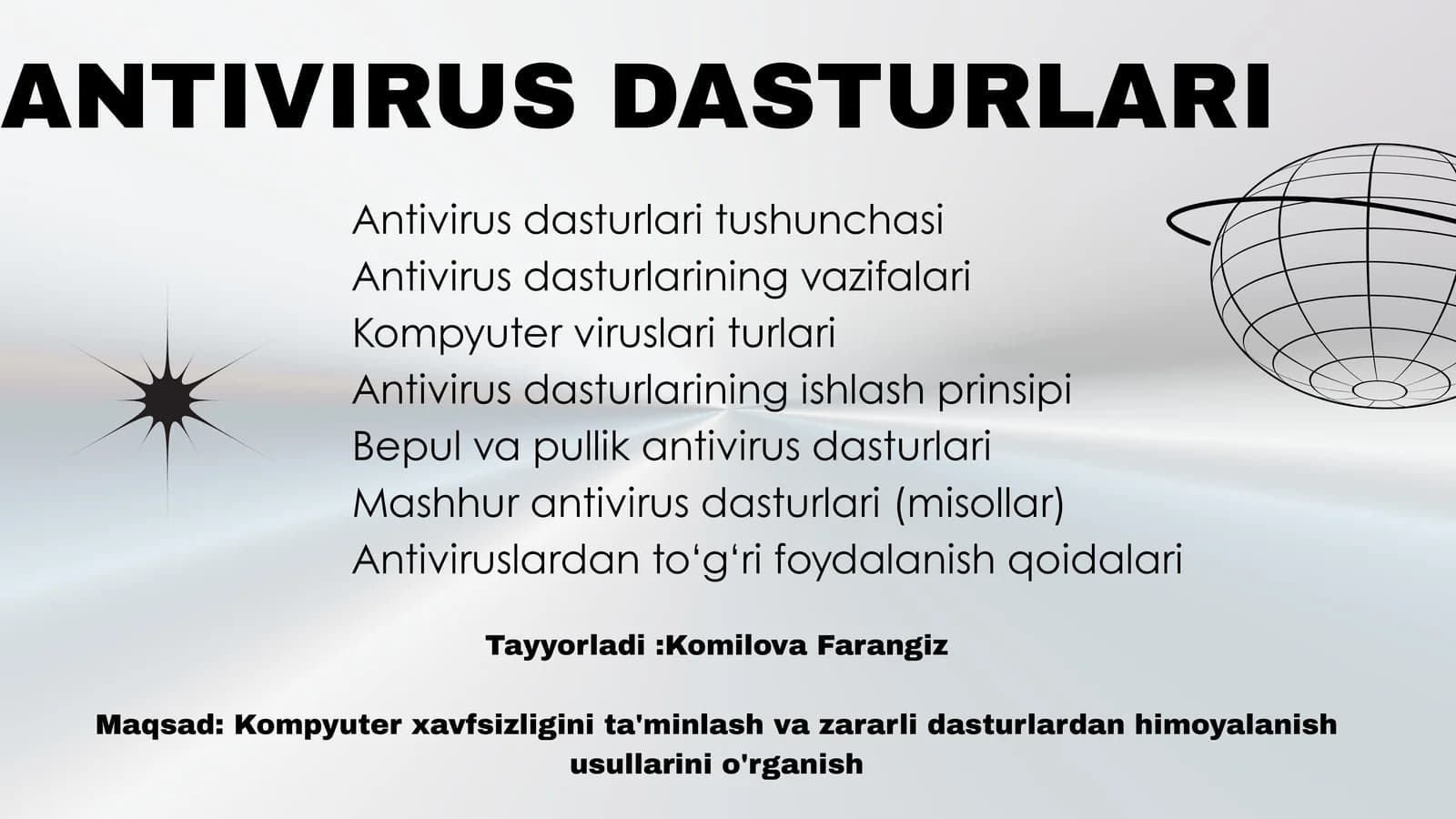 ANTIVIRUS DASTURLARI