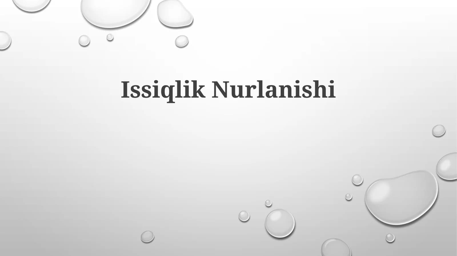 Issiqlik Nurlanishi
