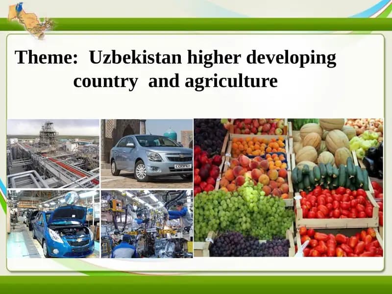 Economy of the Republic of Uzbekistan