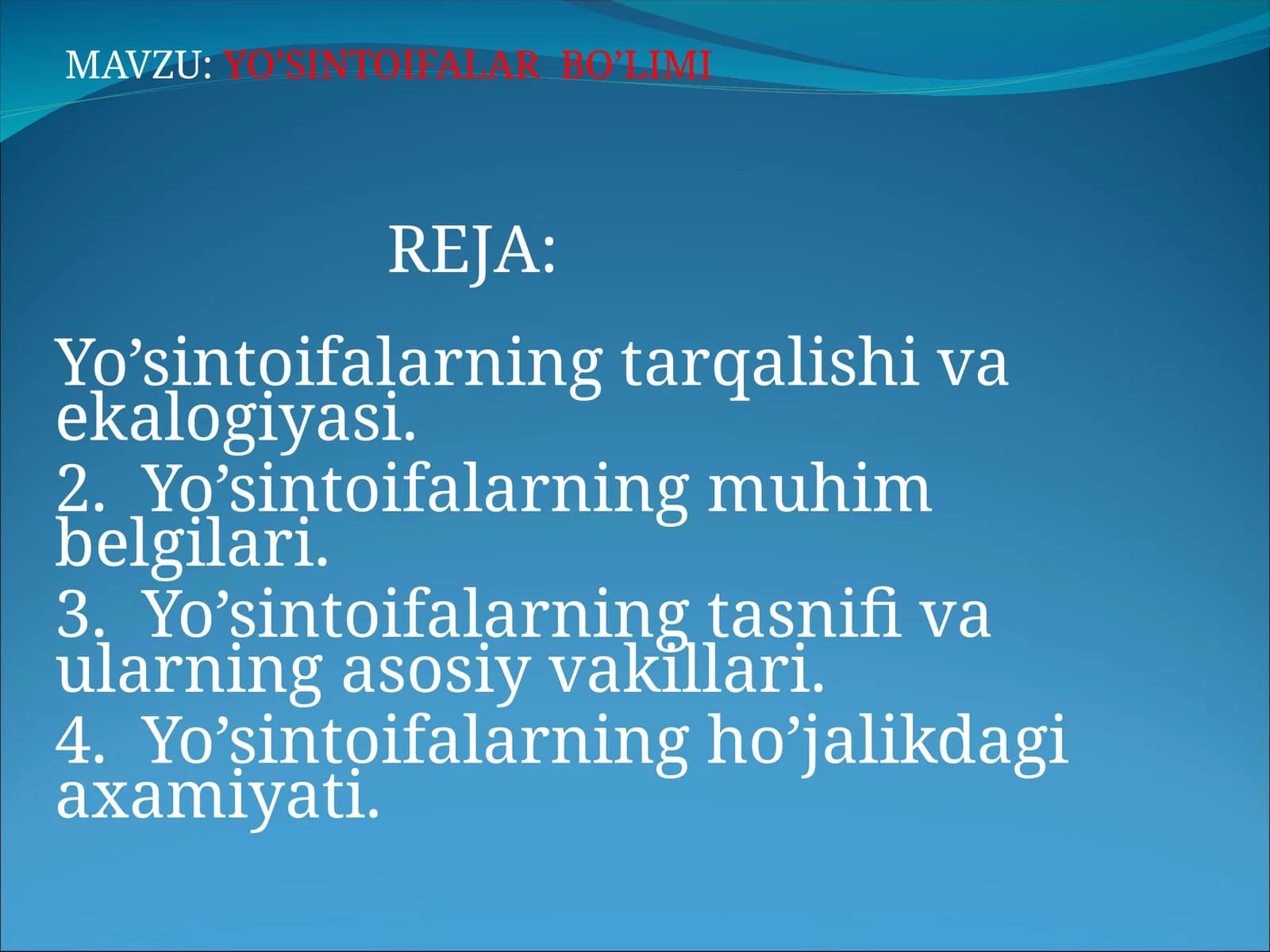 Yo’sinlar