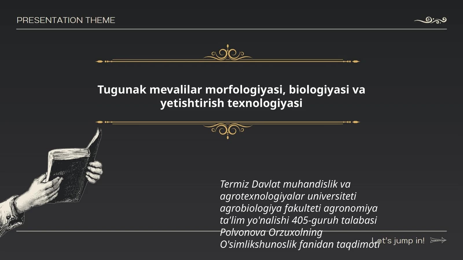 Tugunak mevalilar morfologiyasi, biologiyasi va yetishtirish texnologiyasi