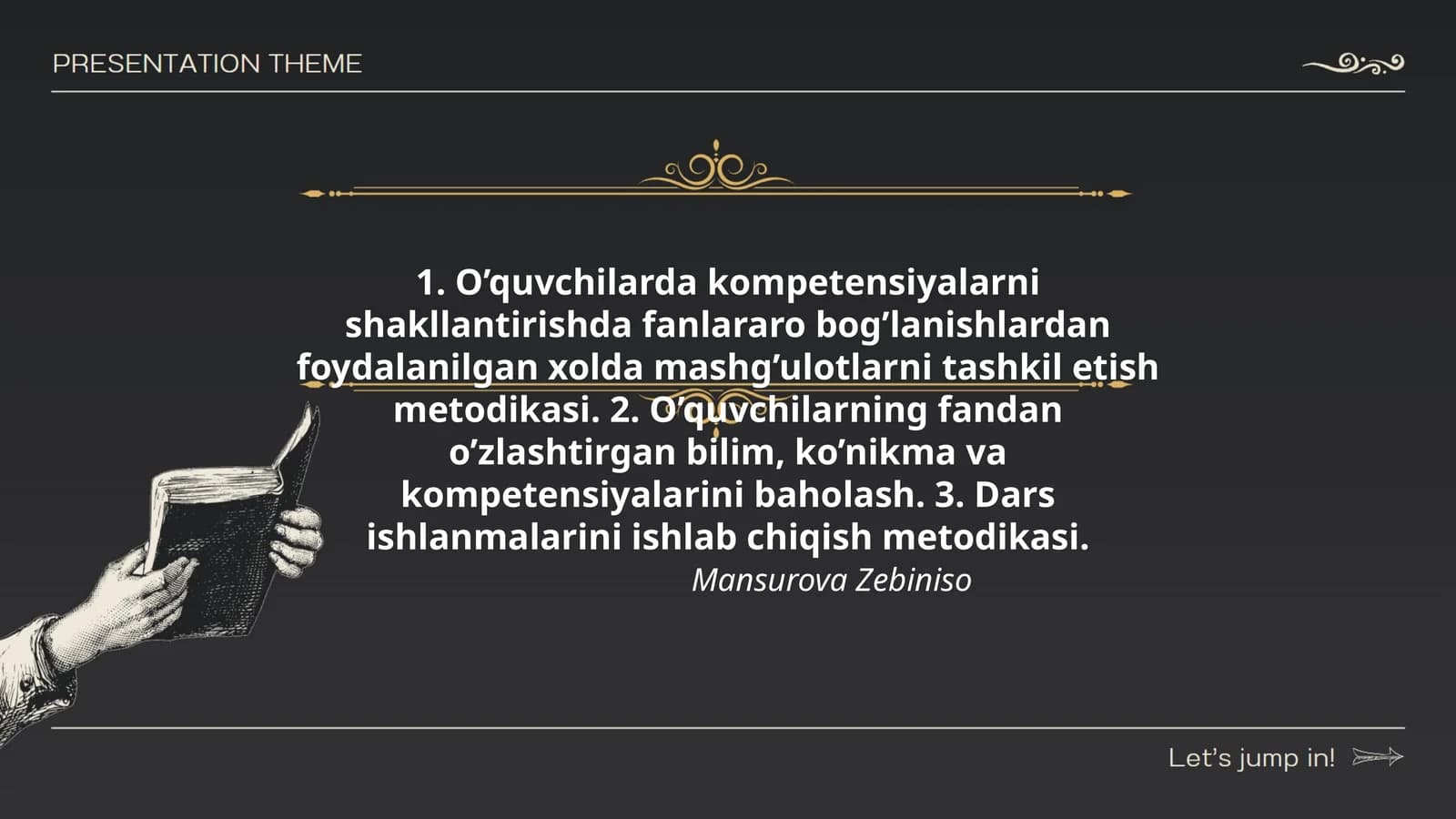 O’quvchilarda kompetensiyalarni shakllantirish metodikasi