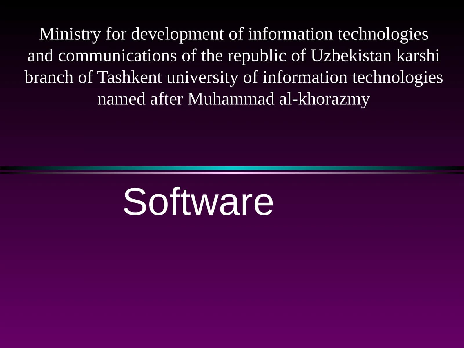 Software