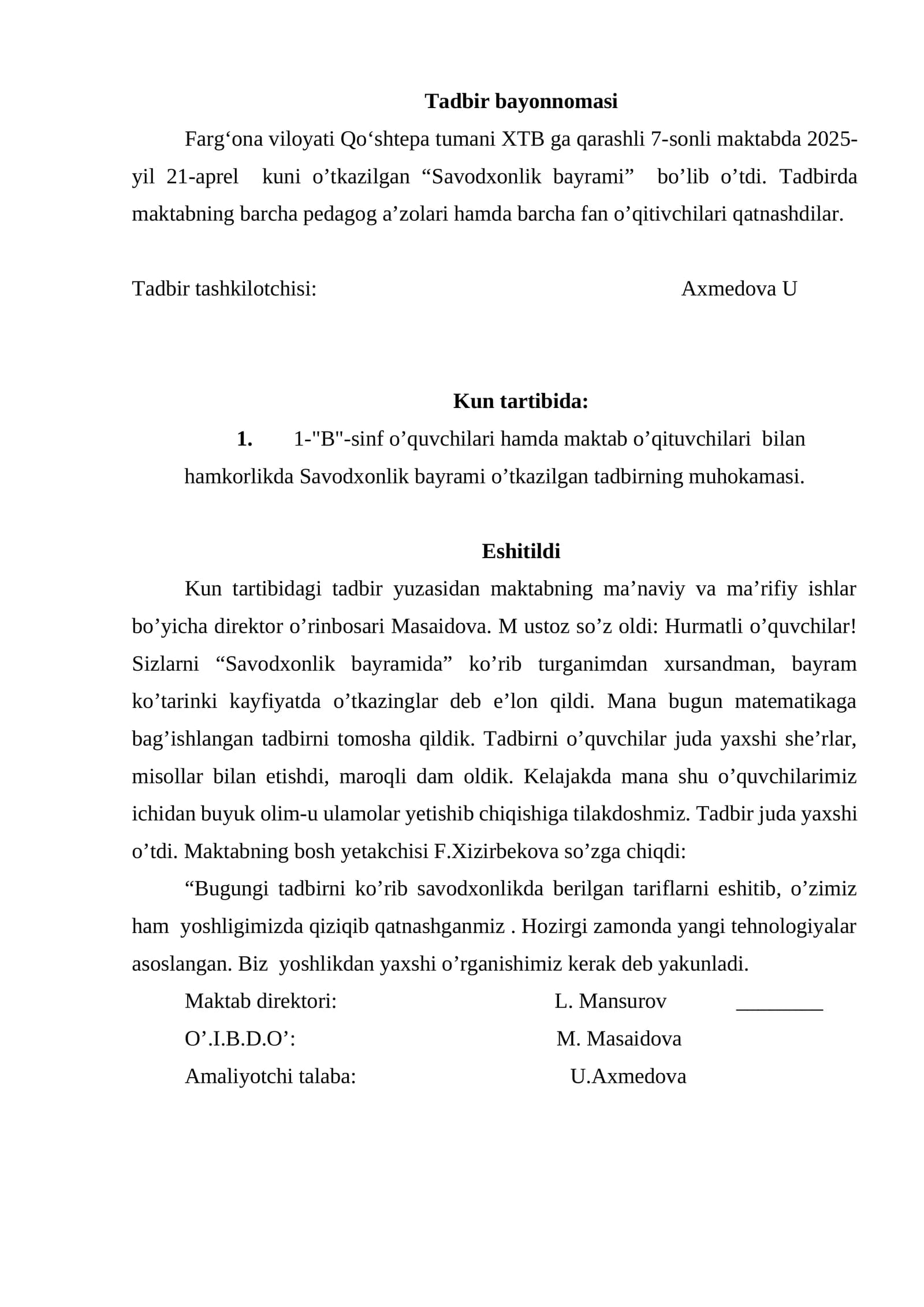 Savodxonlik bayrami